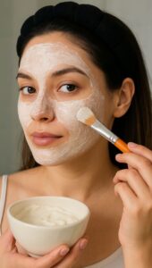 face pack with rice flour